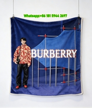 Burberry Event Print Flannel Fleece Sofa Throw Blanket B264